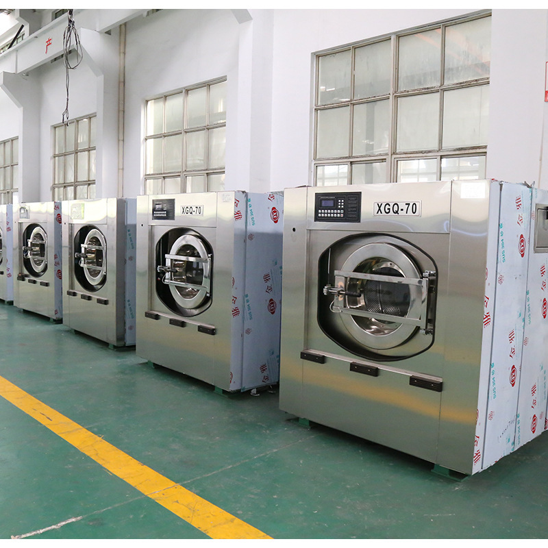 Industrial fully automatic roller 70KG washing off dual-use hotel hospital laundry plant commercial equipment