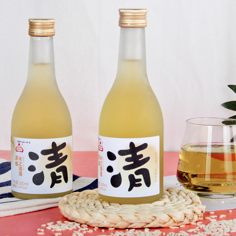 生龍米之清酒青梅酒糯米甜酒梅子桃花酒桂花果酒精釀300ml*12瓶/