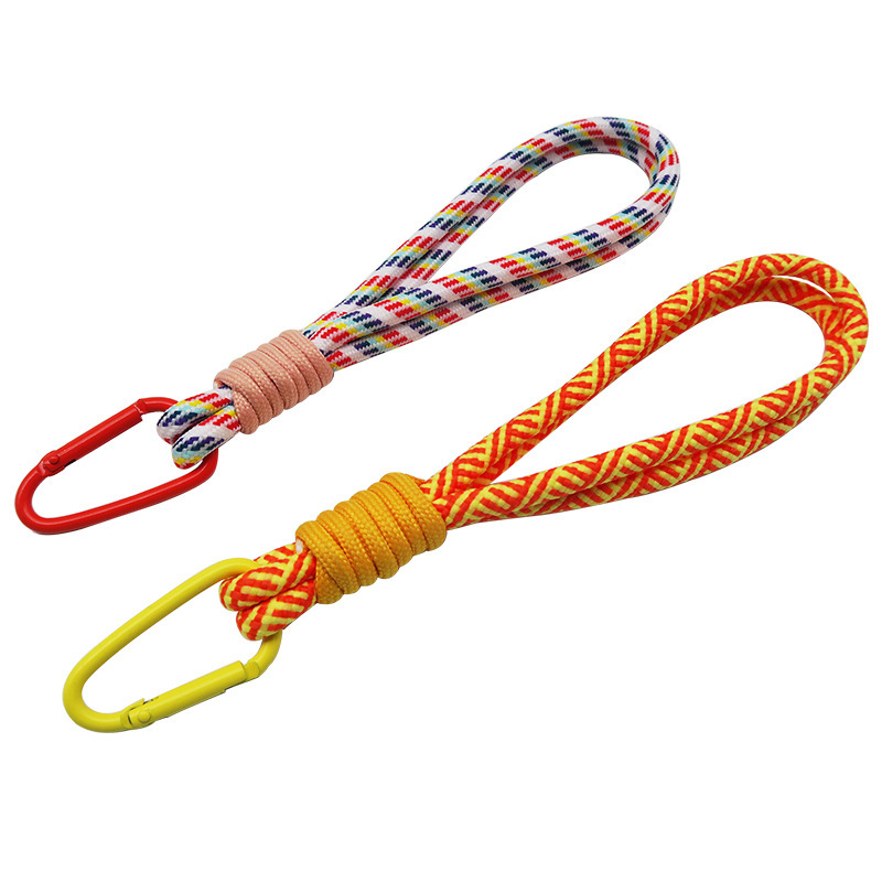 Cell phone-trapped wristline short-lined mobile-lined cord-weave-coated tether pads to prevent short-line manufacturers from selling custom logo