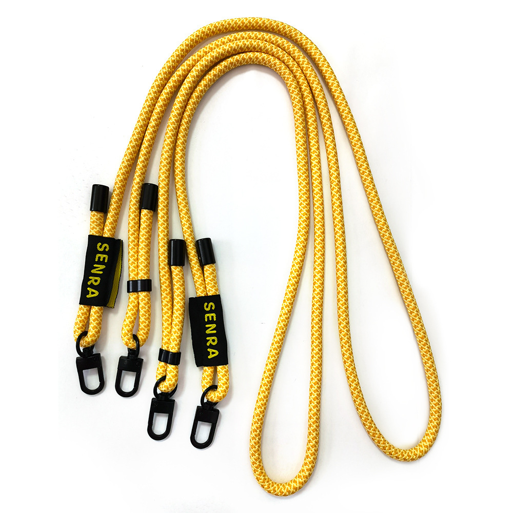 A high-end cell phone hanger adjusts a slashed cell phone shell straps to prevent the fall-on.