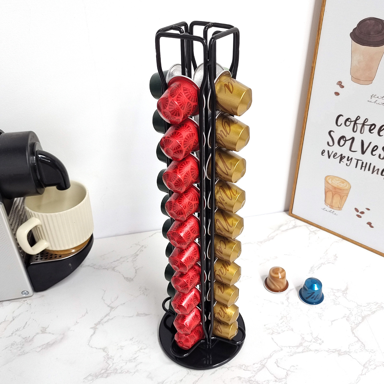 Sherry, đặt hàng chéo hộp cà phê Châu Âu, 40 màn trình diễn sắt Nespresso.
