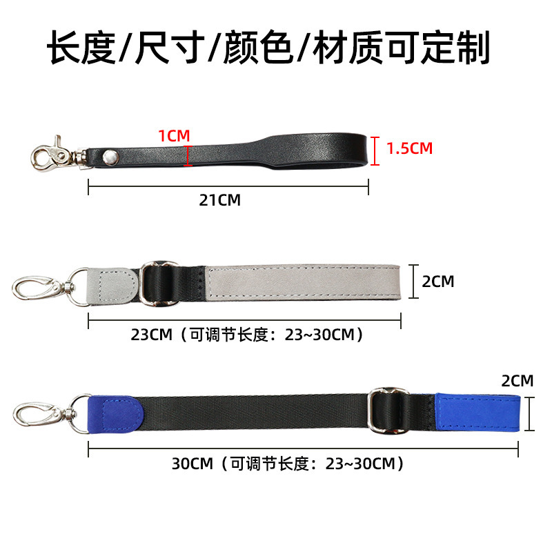 A single back camera with a common leather wristband, a mobile phone camera with a fall-proof camera with a digital micro-one handline.