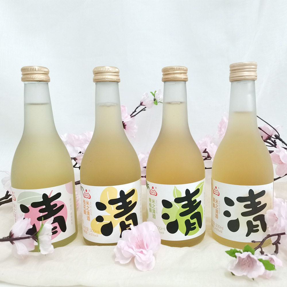 生龍清酒果酒桃花釀青梅釀桂花釀原釀糯米甜酒低度數300ml*12瓶