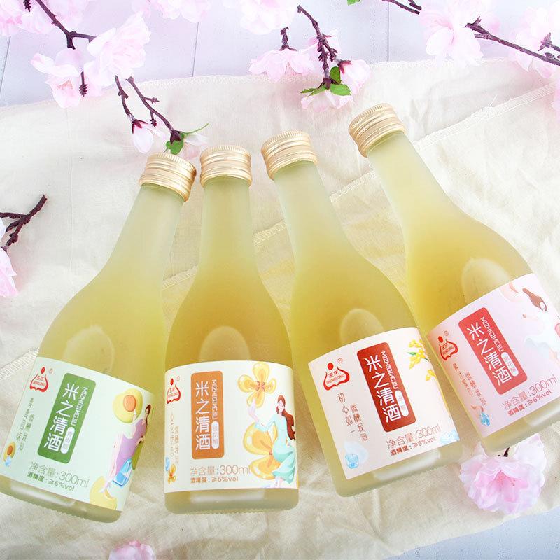 Four flavors of wholesale plum-breed beer support OEM branding 300 ml*12 bottles