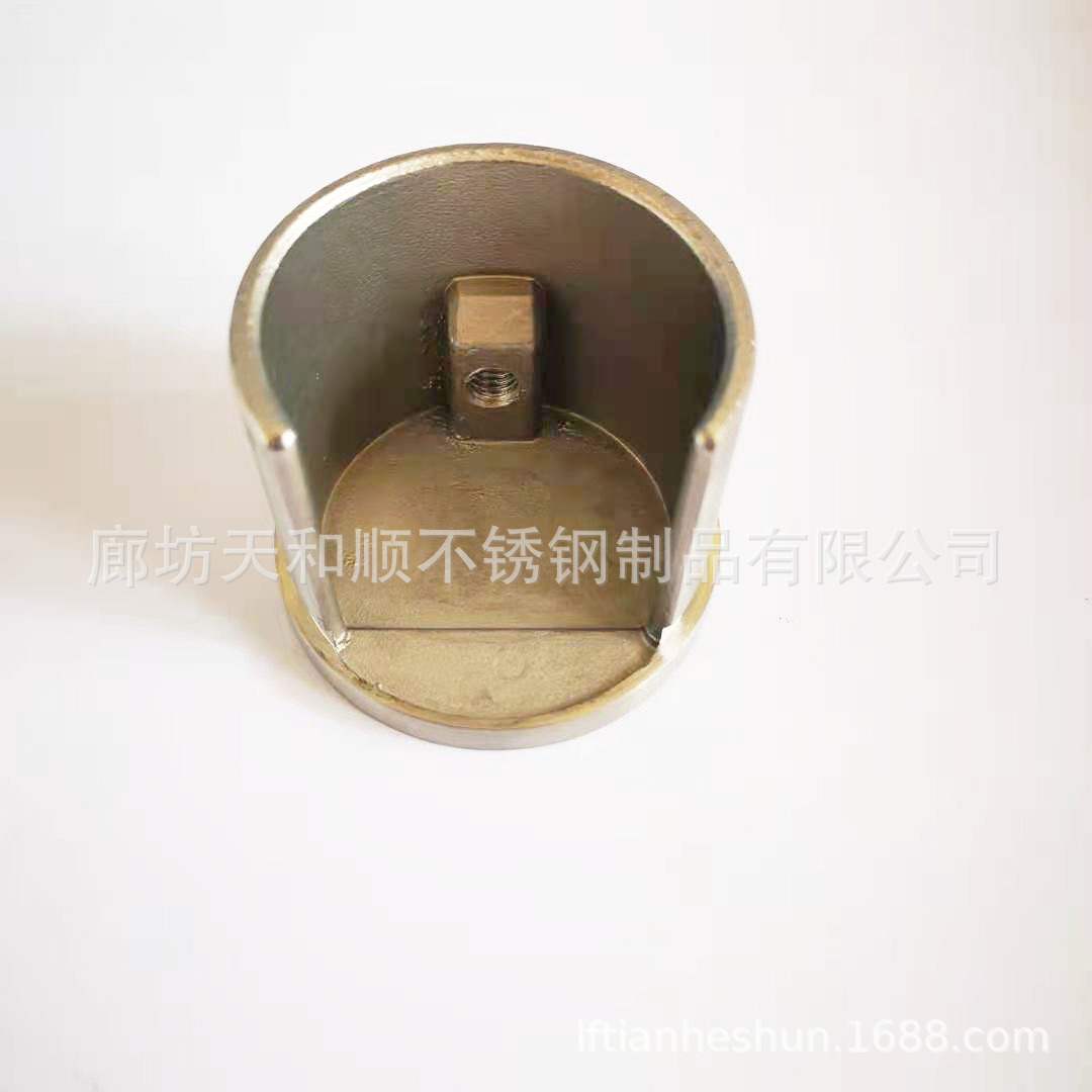 厂家销售批发不锈钢铸造304316开口管帽封头砂光
