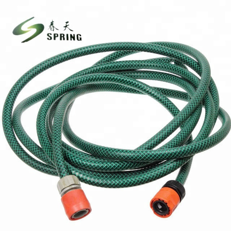 PVC fibre booster garden hoses are produced by the factory.