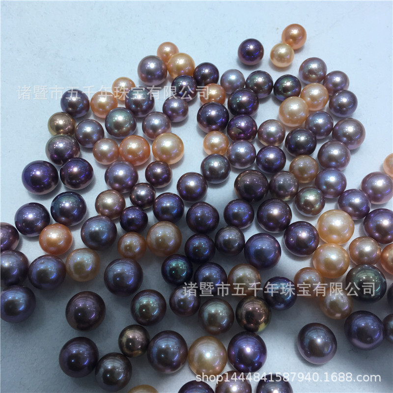 Fresh water pearls 10-14mm strong light 5A. Wholesale of raw raw materials from radiant granules