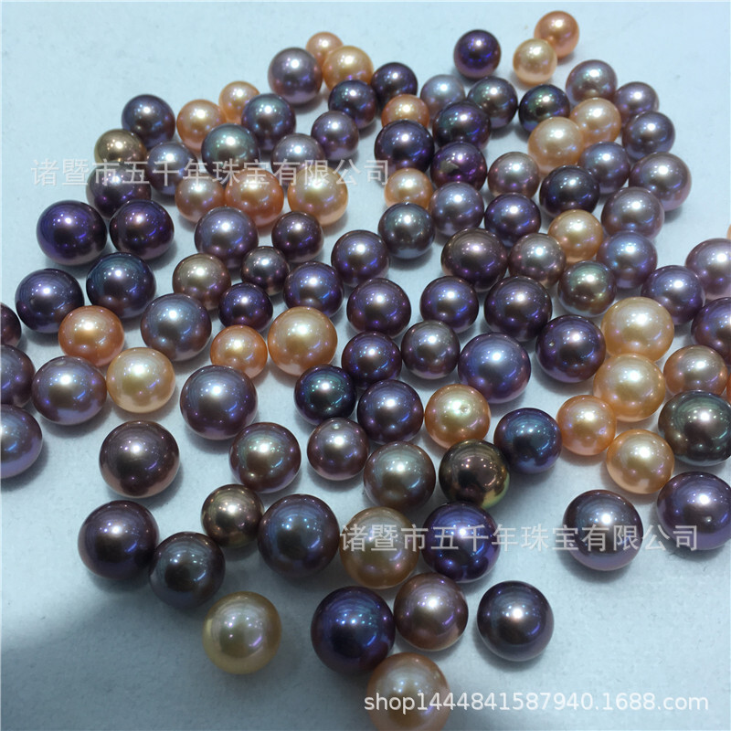 Fresh water pearls 10-14mm strong light 5A. Wholesale of raw raw materials from radiant granules