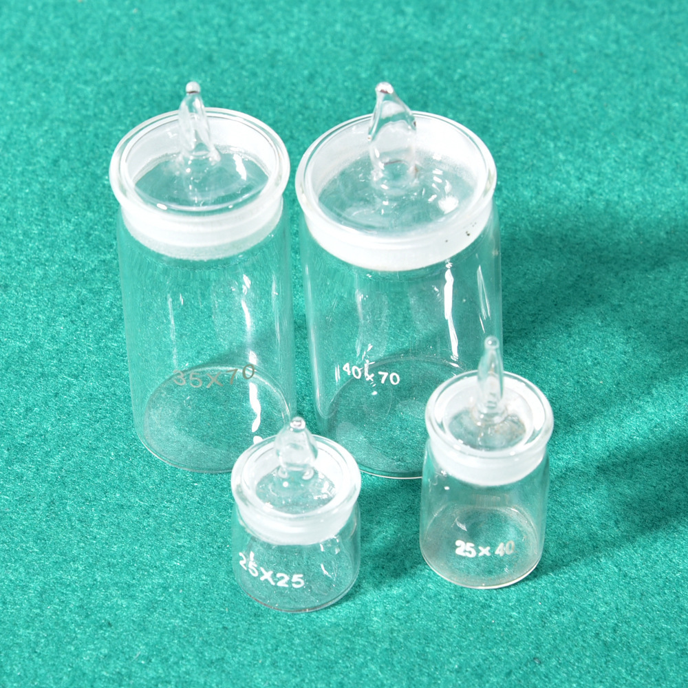 Supply of laboratoryware, high-sized sealed glass bottle, glass vessel instrument.