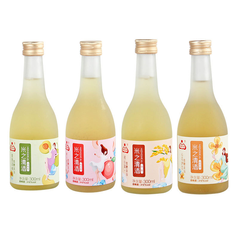 生龍青梅釀青梅酒糯米酒甜酒桂花桃花果酒微信6度酒300ml*12瓶