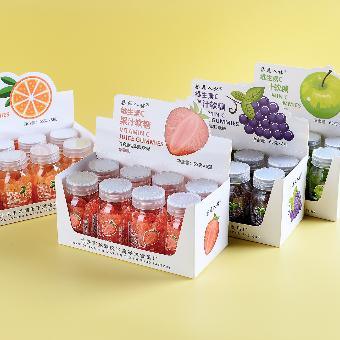 Retail of $4-5 for vitamin c fruit juice, fudge-packed fruit fudge qq