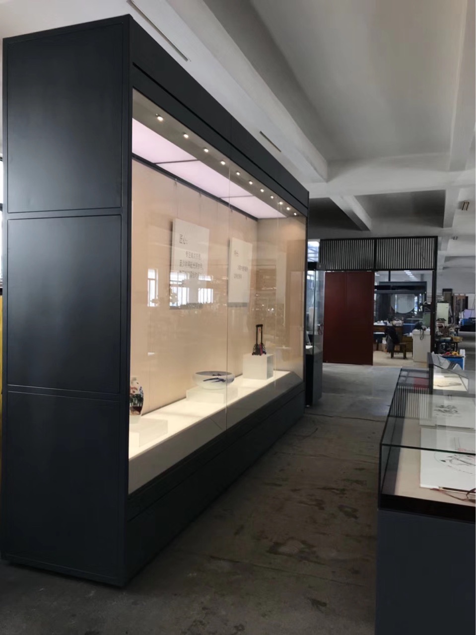 The stand-alone lights, the wall cabinet eyelights, the cabinet lights, the museum displays the cabinet lights, the bull eye lights, the focus lights.