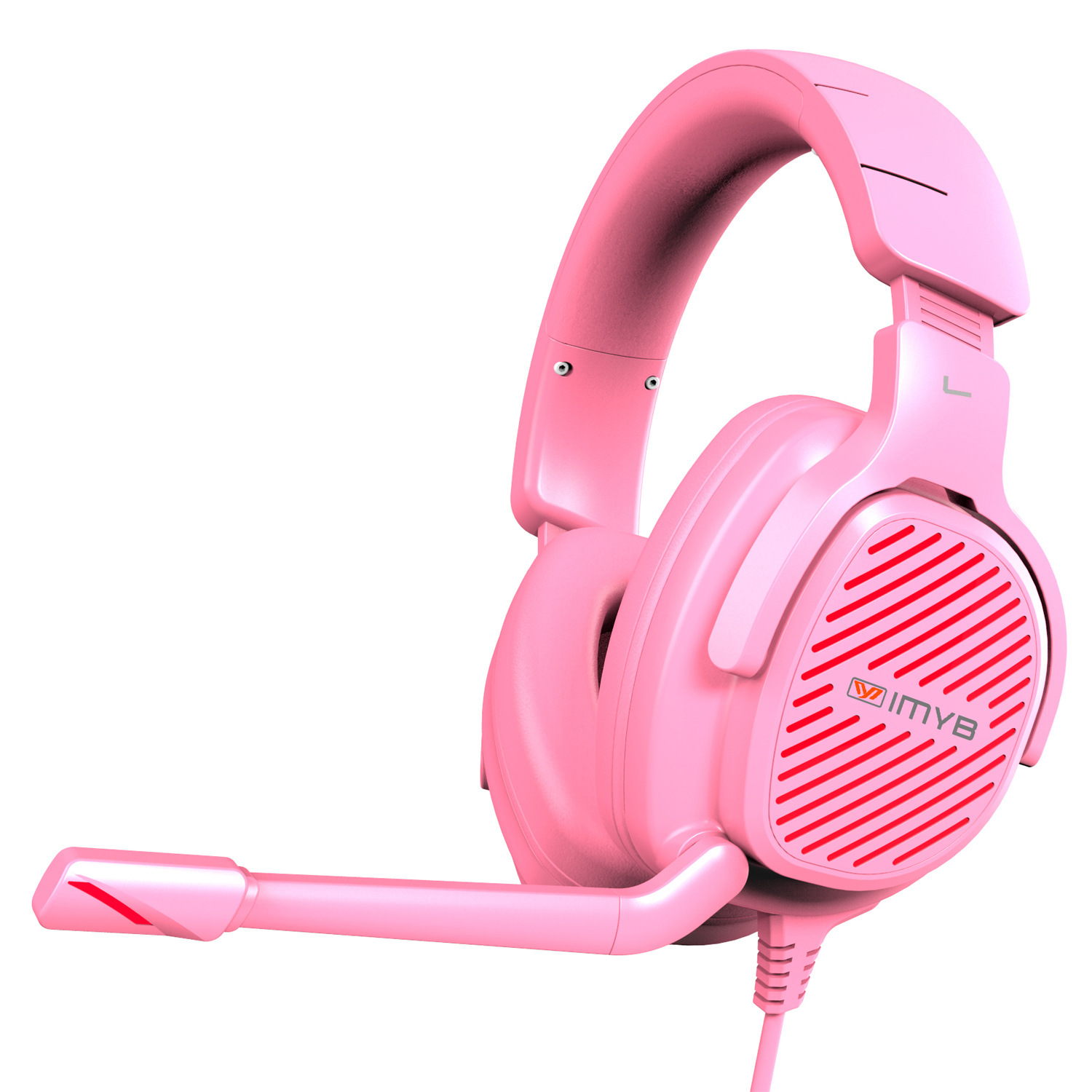 Soo-Bak-A82 with a wired pink earring bar and a luminous earpiece computer.