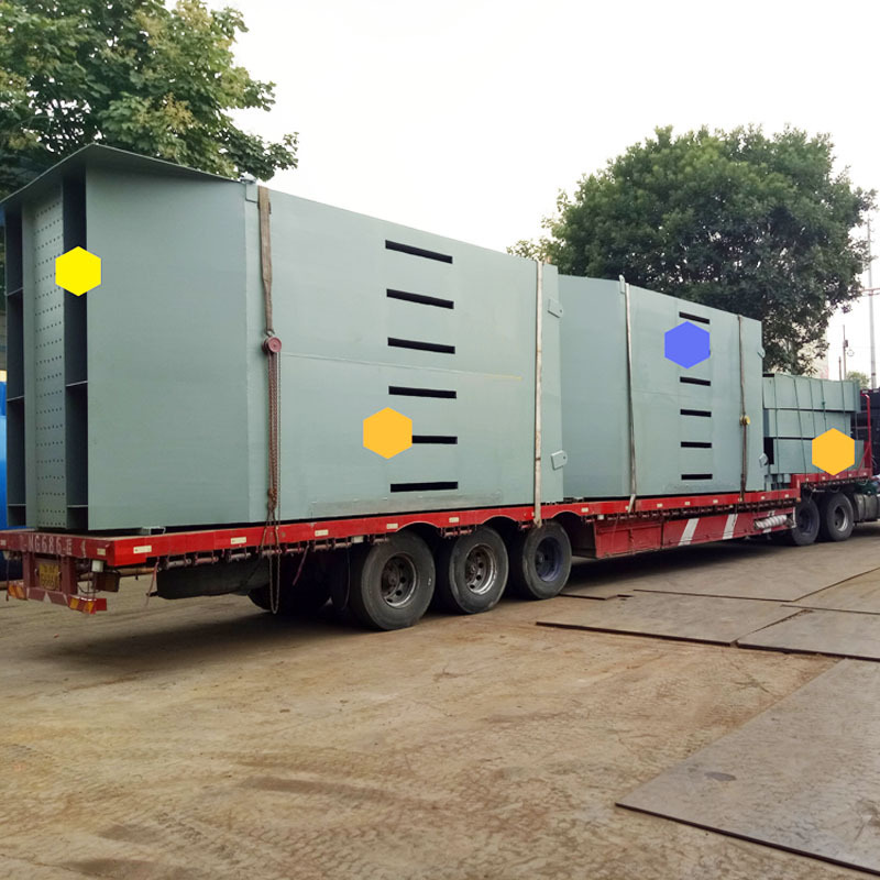 Full production of the model coal dryer, box combination, cubic dryer.