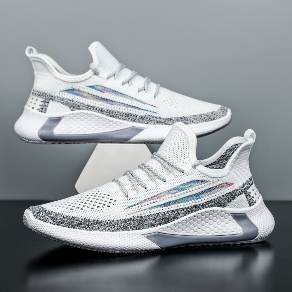 ♪ White-coloured sport shoe man ♪