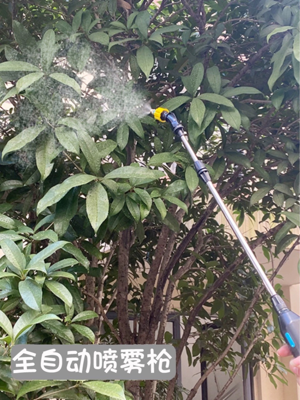 Máy phun hơi nước li-ti-li-an chứa 16 lít nước trái cây hồi phục bằng nhựa chậu hoa trong 2 giờ.
