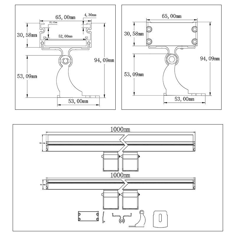 LED shampoo lamp DMX 512 wall-washing lamp building lighted lamp-shaped wall-side lamp-proofing plant