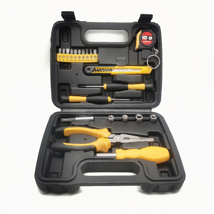 吹塑盒家用工具新款套裝多功能多用維修手提工具箱