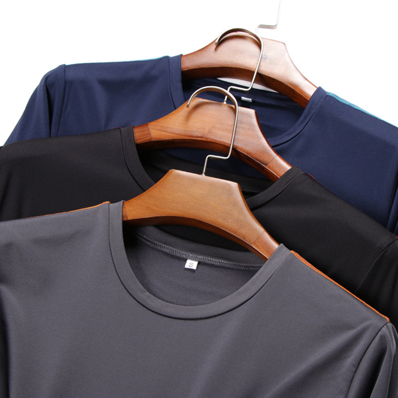 A new male collar with short sleeves and shirts, a man's sports shirt, a wet sweatshirt.