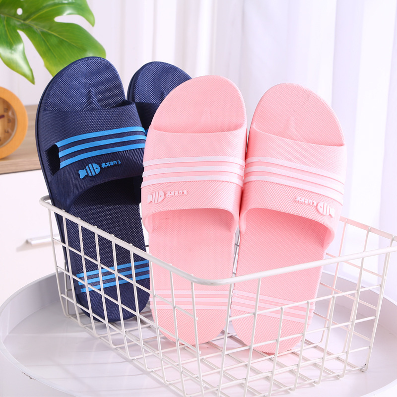 A new 2019 slipper home in the summer house, two sandals in the shower for couples.