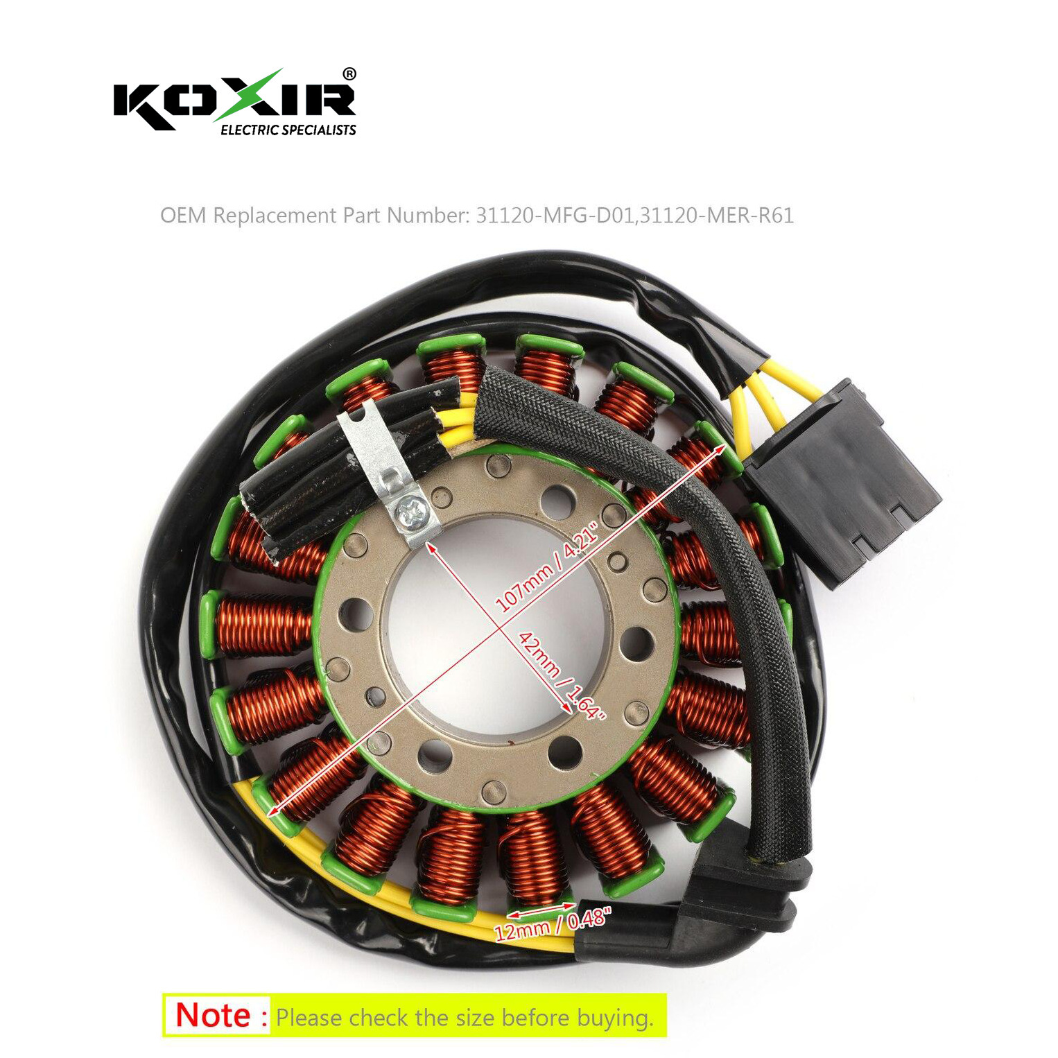 Các mạch điện từ thế hệ điện của KOXIR áp dụng Honda CBF600N 2008-2010
