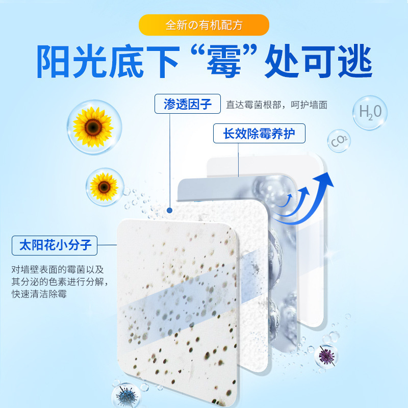 工廠批發定製家用牆體除黴劑OEM貼牌加工廚房除黴斑清潔噴劑