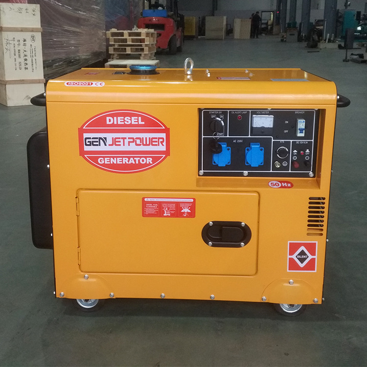 Mobile small 5 kilowatt 6 kilowatt 7 kilowatt cold diesel generator household