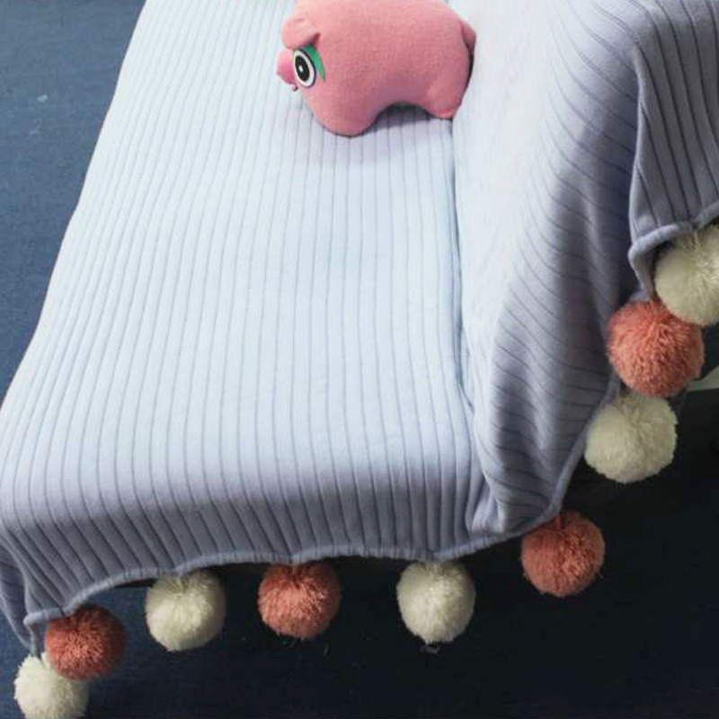 sofa gió Bắc Âu đan chăn được tùy chỉnh cho tất cả các công cụ chế biến chăn em bé màu xanh, tất cả các chăn chăn em bé