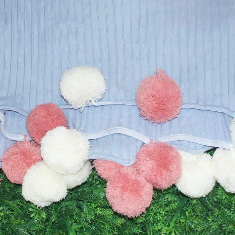 sofa gió Bắc Âu đan chăn được tùy chỉnh cho tất cả các công cụ chế biến chăn em bé màu xanh, tất cả các chăn chăn em bé