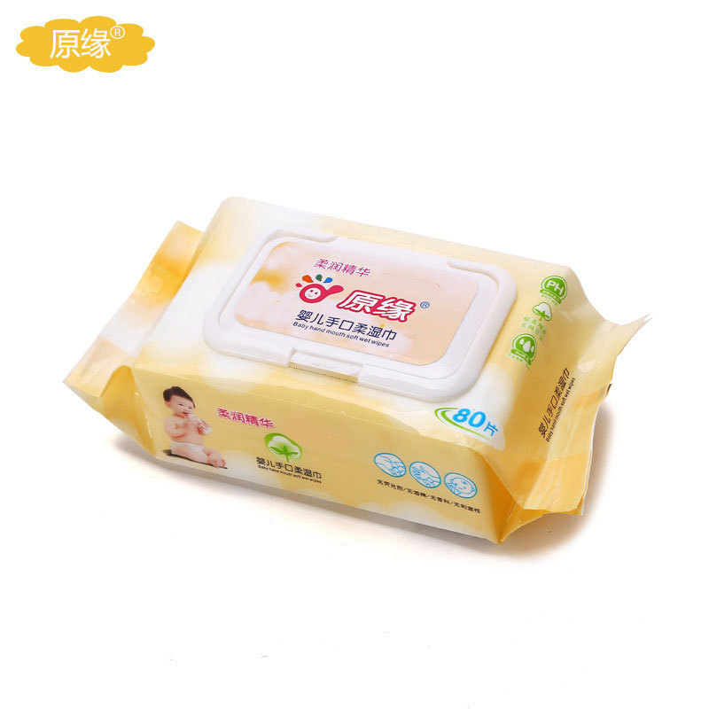 Nó là bìa 80 băng của khăn ướt của đứa bé.