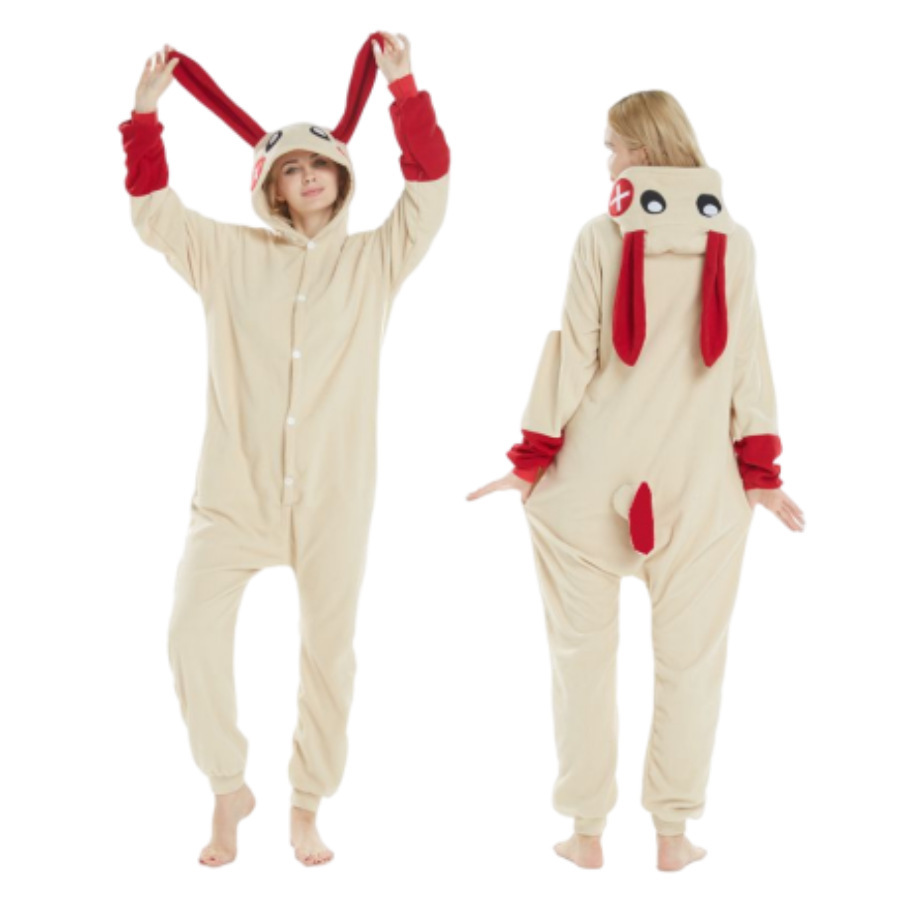 Toon pyjama trừ thỏ và thỏ cộng với các hộp pyjama và nhung.
