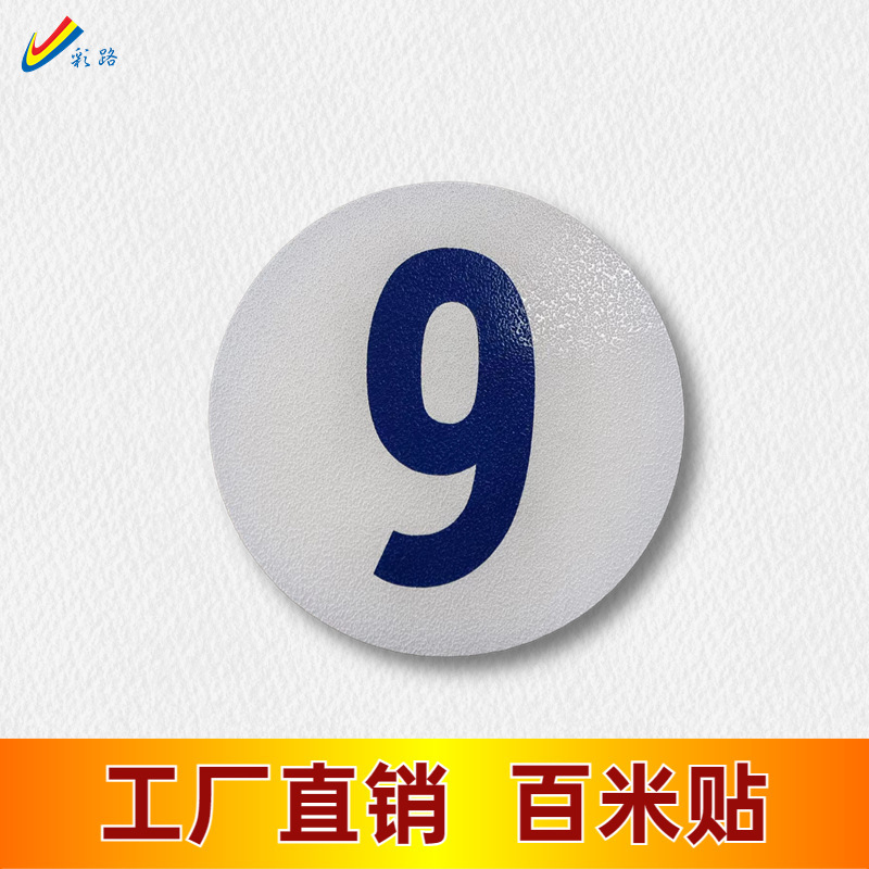 Road signs with 100-metre signposts for road traffic safety distance signposts for reflective and smoothing resistance