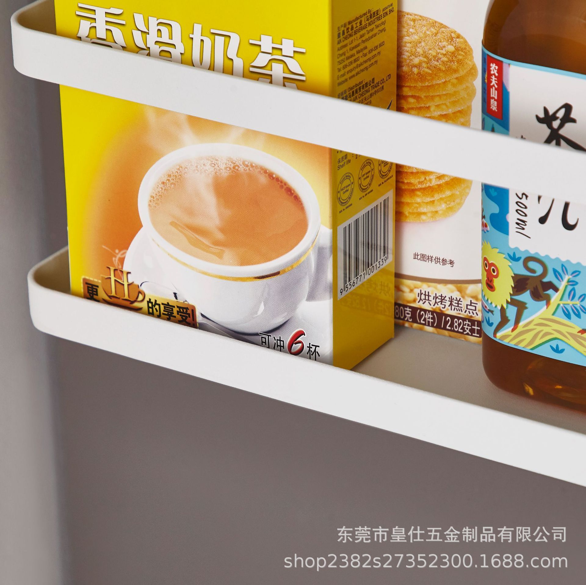 Bán trực tiếp các kệ bán một tầng bằng sắt Nhật Bản đa mục đích từ thiện ở bên cạnh tủ lạnh