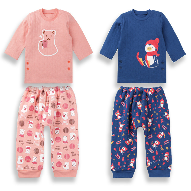 Autumn Baby Cotton Autumn Accompanies Pyjamas Men and Women Babies Air Batteries 1 - 3 Years old