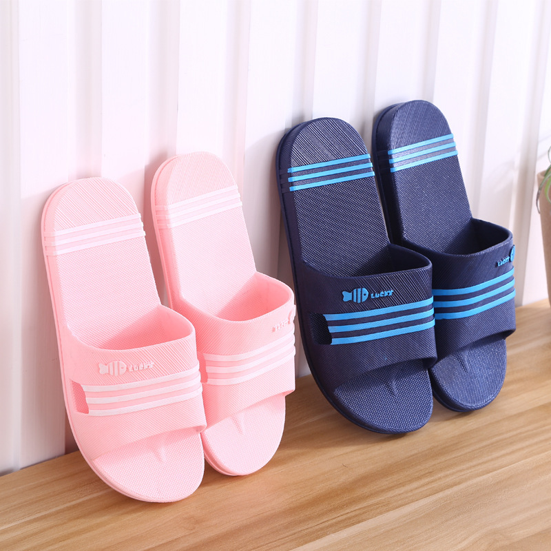 A new 2019 slipper home in the summer house, two sandals in the shower for couples.