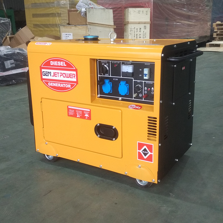 Mobile small 5 kilowatt 6 kilowatt 7 kilowatt cold diesel generator household