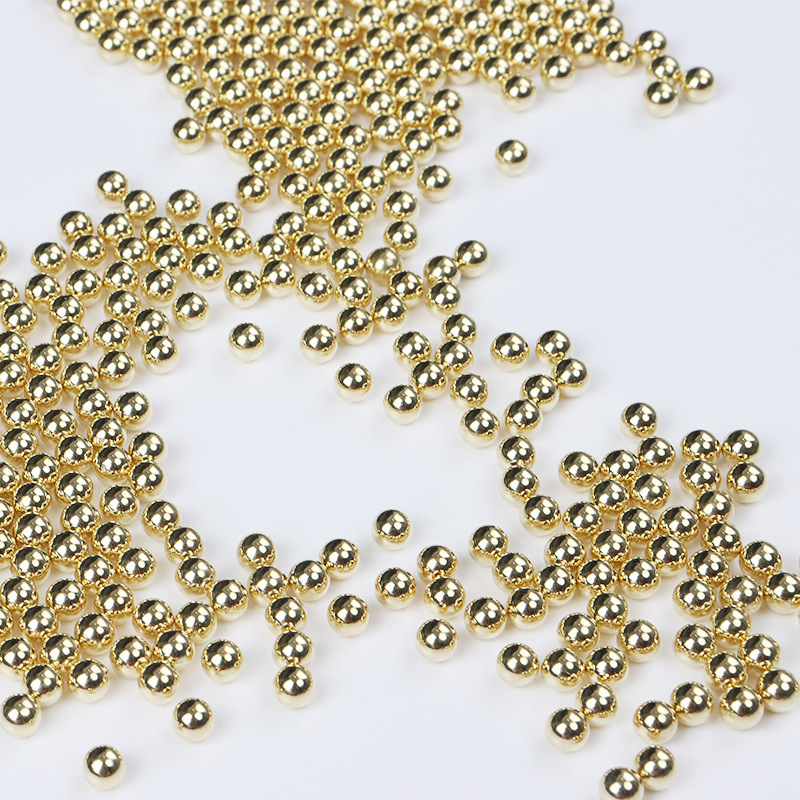 0.6 mm brass beads.