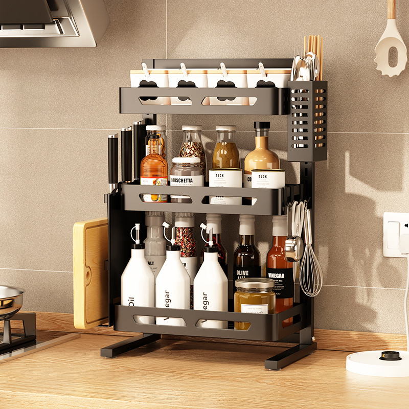 Nhà bếp được sắp xếp tường được thiết lập bên những quán rượu không có lỗ và bếp lò dày