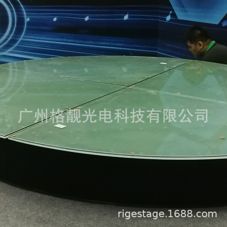 The factory is going to make a big, small car motorcycle glass rotation stage, a live webcast of the glass rotation stage.