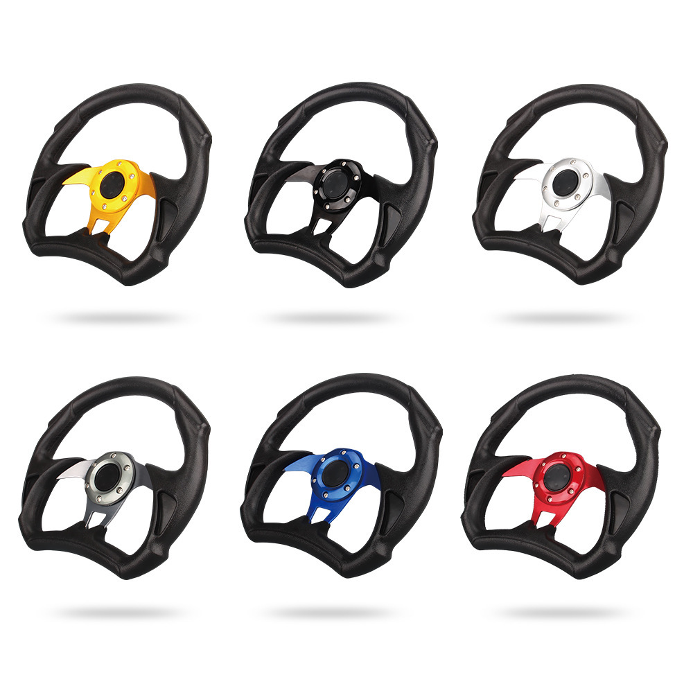 Cross-border generalization, car retrofit steering wheel, PU material 13 in 320 mm, conversion to disc colours.