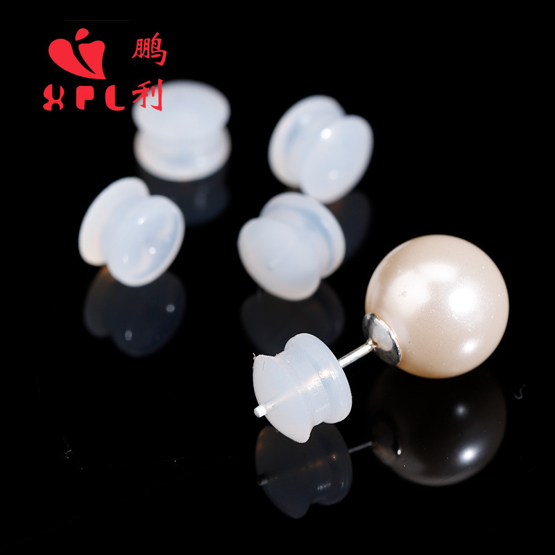 Korean-style silicone hamburger ear plugs, transparent and environmentally sound ear hats, ear nails, ear plugs.