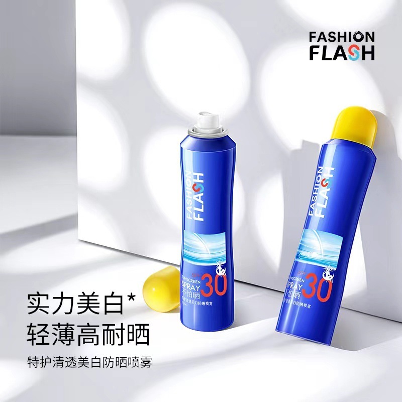 Màn ảnh mặt trời trắng tỏa ra 150ml ánh sáng làm sạch nước và chống mồ hôi và kem chống nắng SPF50