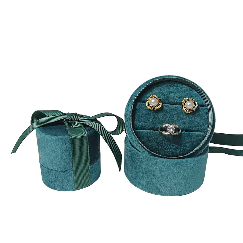 High-level Korean velvet, velvet, velvet, necklace ring box.