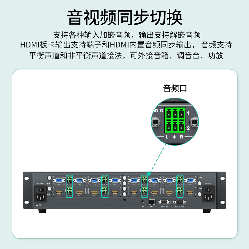 MT-viki VGA/HDMI/SDI Spectrum Switching Matrix Host