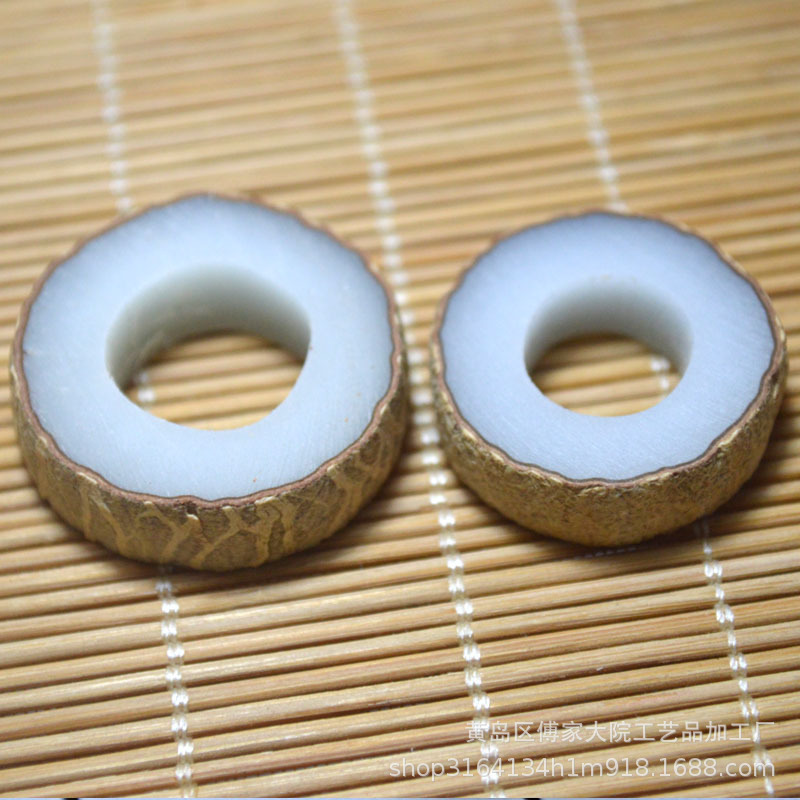 หยกขาว เดอะริงเป็นคู่ Diy Tegen Ring ที่กึ่งทําเสร็จ พบของขวัญ 520 ตาราง