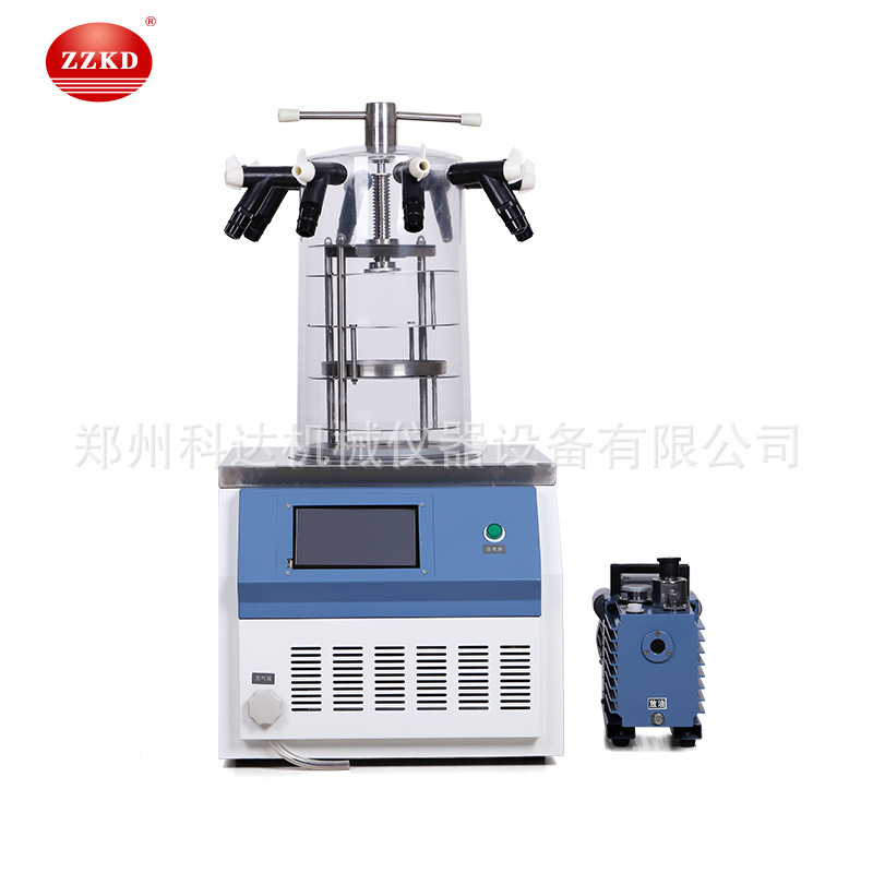 厂家供应医药用冷冻干燥机 数显操控 科研实验室用小型真空冻干机