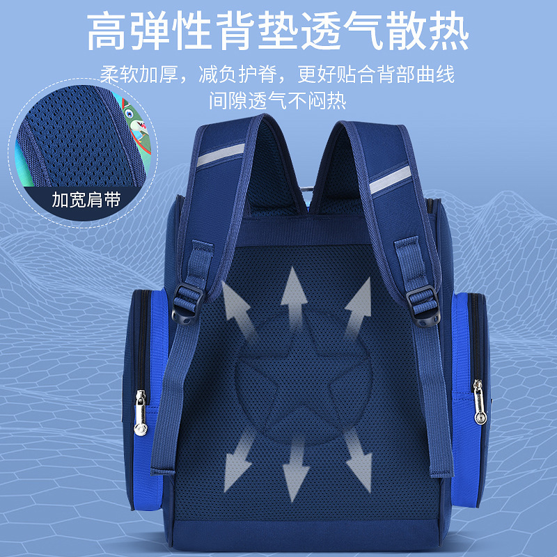 A schoolboy's school bag for boys in the 12th, 3rd and 6th grades can drop the ridge shoulder backpack.