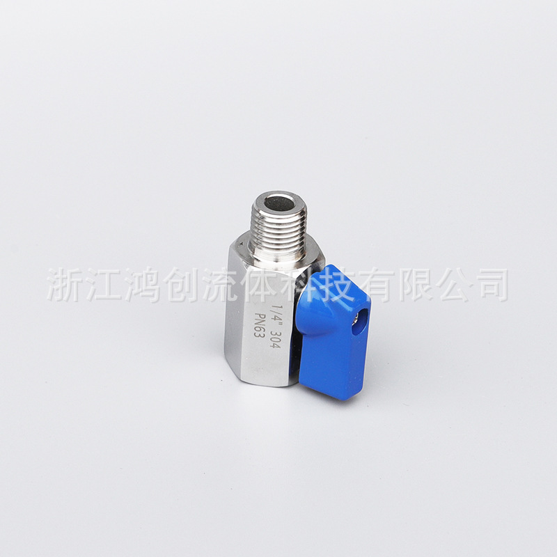 Hand-held 304 stainless steel mini-valves, two-point internal and external screw-lined single-barrel air pressors cut the valve micro-switch