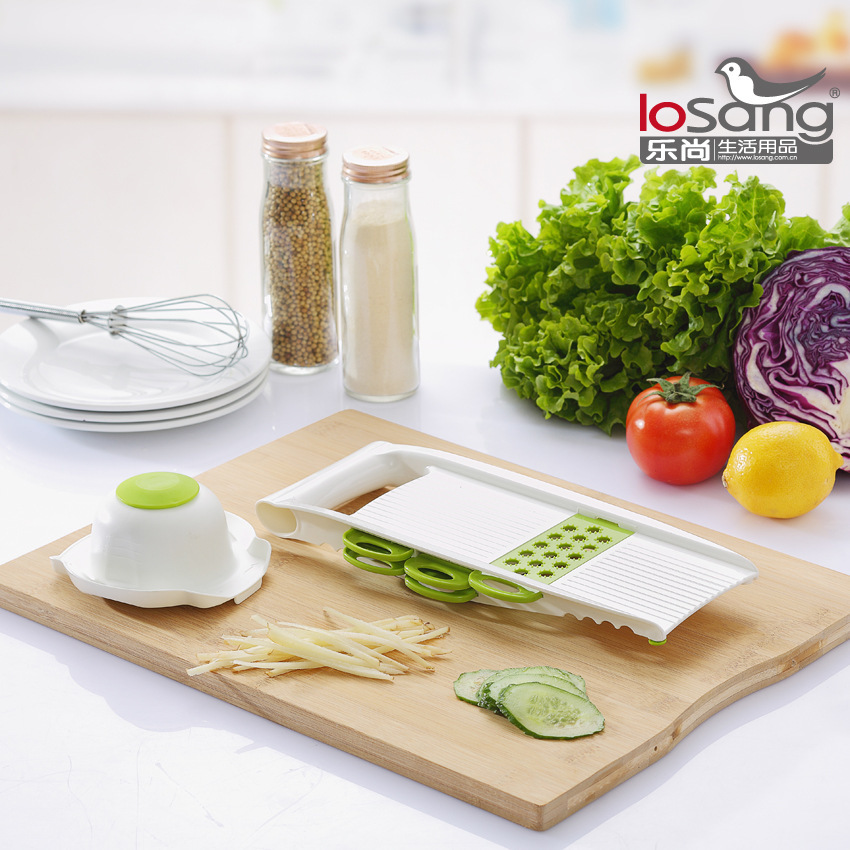 5 sets of multi-purpose kitchen cutlery sets, slicer, sharpener, cutter.