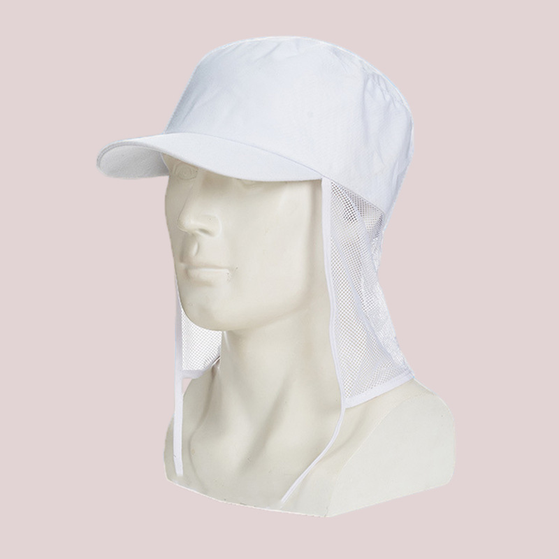 Food factory job hats, sanitary hats, dust workshop hoods, white food hats for men and women